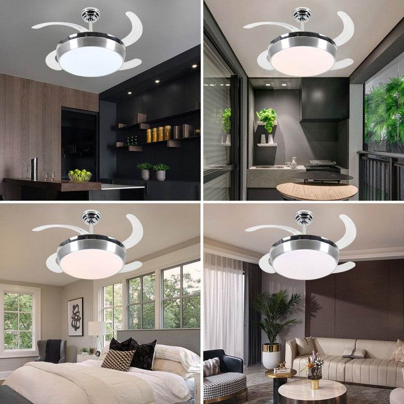 Windora Aether 42" Brushed Steel DC Ceiling Fan w/ 3CCT LED Remote Control - image 9