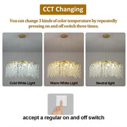 Golden Wisteria Crystal Chandelier 80cm - image 4