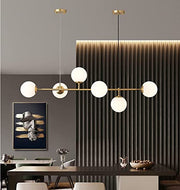 Modern Sputnik Chandelier 6-Light 125cm White Cover Ceiling CL-SPC6