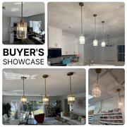 Modern Crystal Pendant Light Mini Chandelier Hanging Lamp Gold CL-SCL
