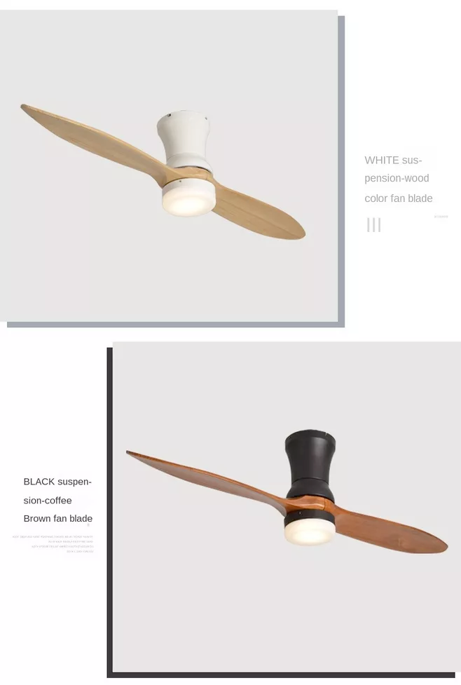 Ceiling Fan With LED Light 60"Designer 2Wood Coffee Blades 60W CF-6003