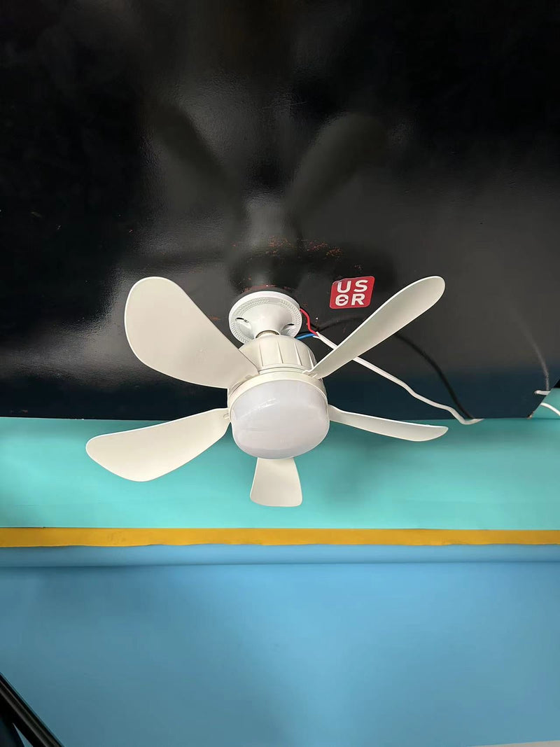 Quiet Socket Fan with Light 17" Ceiling 3-Color Dimmable LED CF-SFL5