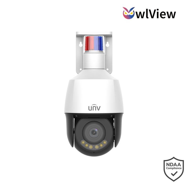 UNV 4MP 5X Wise-ISP Tri-Guard Warm light Network PTZ Camera