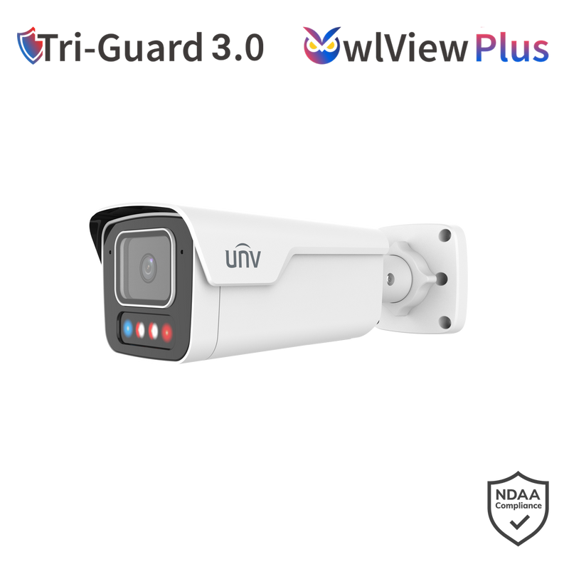 Uniview 8MP TriGuard OWLVIEW PLUS BULLET FIXED LENS Camera