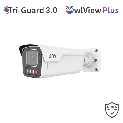 Uniview 8MP TriGuard OWLVIEW PLUS BULLET FIXED LENS Camera