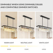 Luxury Crystal Strip Chandelier Gold Ceiling Light Lamp LED CL-CSCB