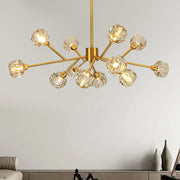 Brass Sputnik Chandelier Modern Pendant 3-Color Ceiling Light CL-12G