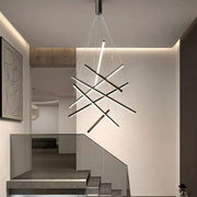 LED 7Bars Modern Chandelier Dimmable Adjustable Pendant Light CL-7BAR