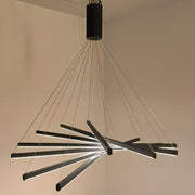 LED 7Bars Modern Chandelier Dimmable Adjustable Pendant Light CL-7BAR