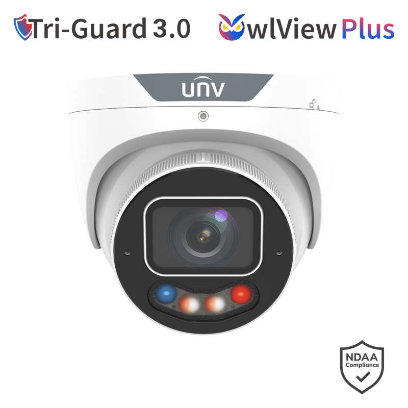 UNV 8MP TriGuard OWLVIEW PLUS Turret MOTORISED Camera