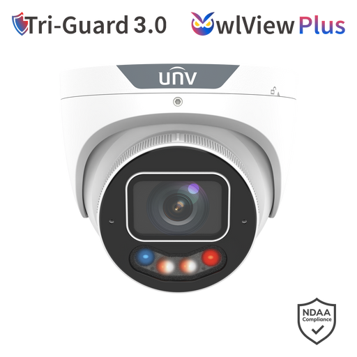 UNV 8MP TriGuard OWLVIEW PLUS Turret MOTORISED Camera