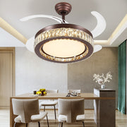Windora Calista 42" Antique Bronze Crystal Chandelier DC Ceiling Fan w/ 3CCT LED Remote Control - image 7
