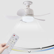 Quiet Socket Fan with Light 17" Ceiling 3-Color Dimmable LED CF-SFL5