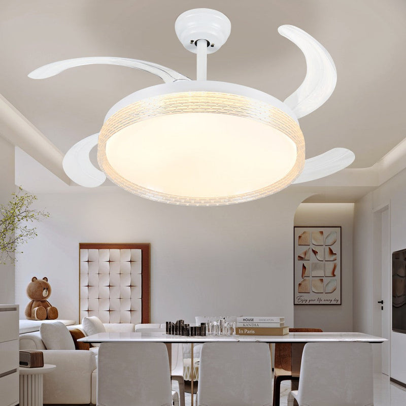 Windora Liora 42" White Weave DC Ceiling Fan w/ 3CCT LED Remote Control - image 7
