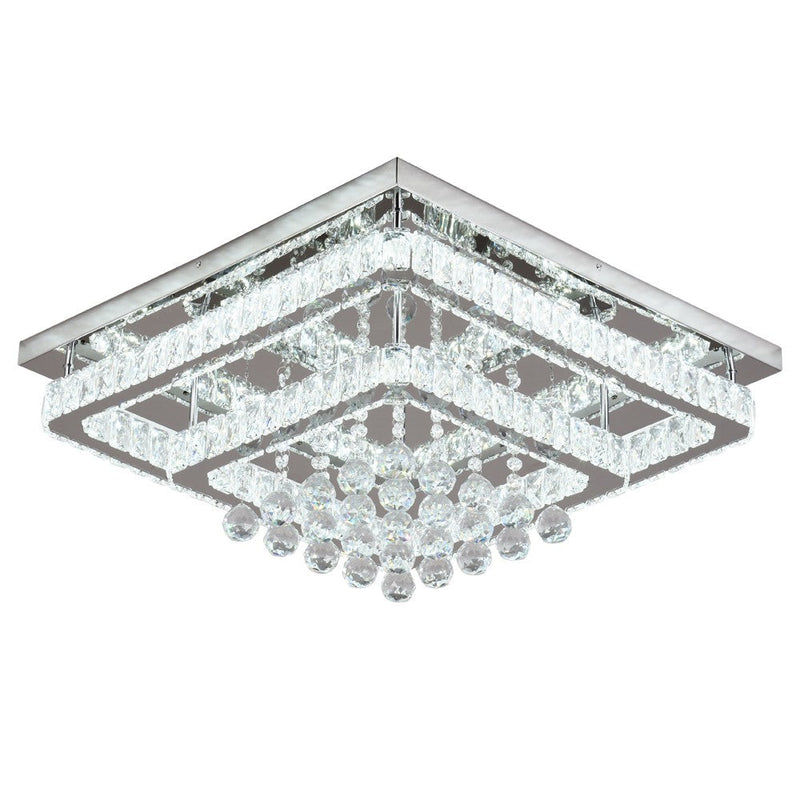 Mira 80W Tri-Colour Dimmable Crystal Chandelier – 62cm