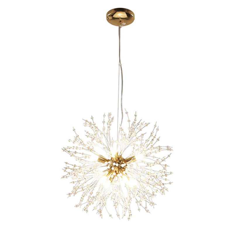 Crystal Firework Chandelier Flush Mount Dandelion Pendant Light CL-FWC