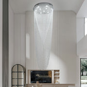 Virella Draped Beaded Chandelier 45W 3CCT – 60cm - image 6