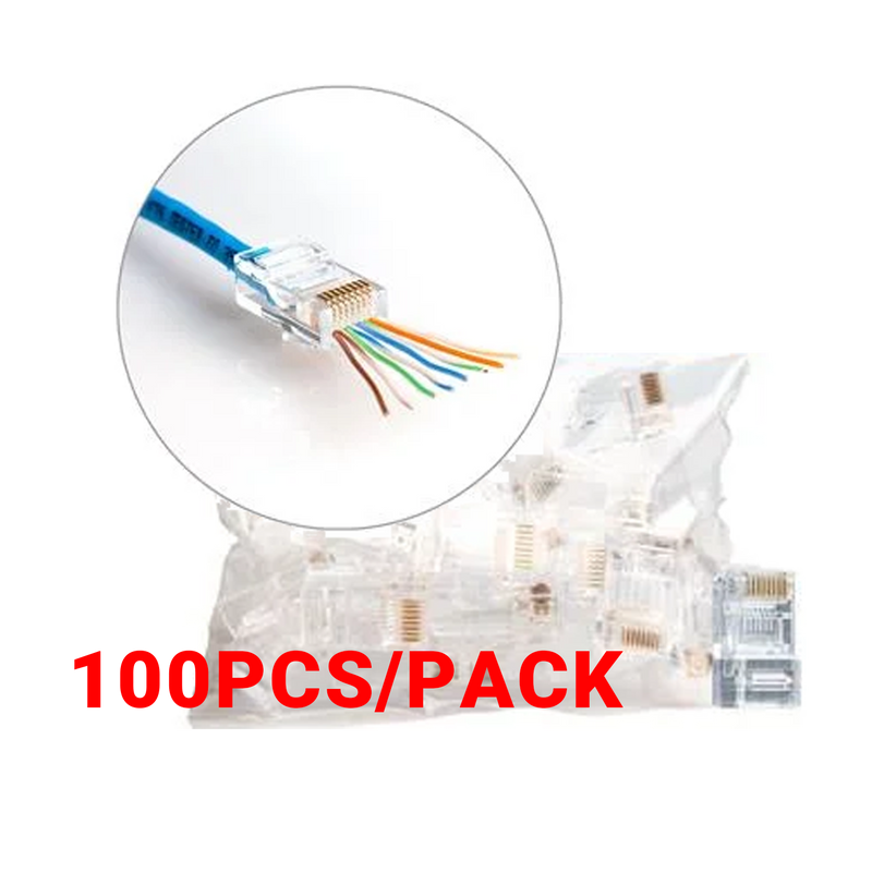 CAT6 RJ45 NETWORK PLUG (100PCS/PACK)