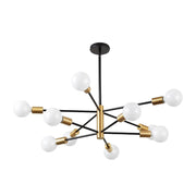 Sputnik Chandelier 12 Light Modern Pendant 3 Color Ceiling Light CL-HWGC12