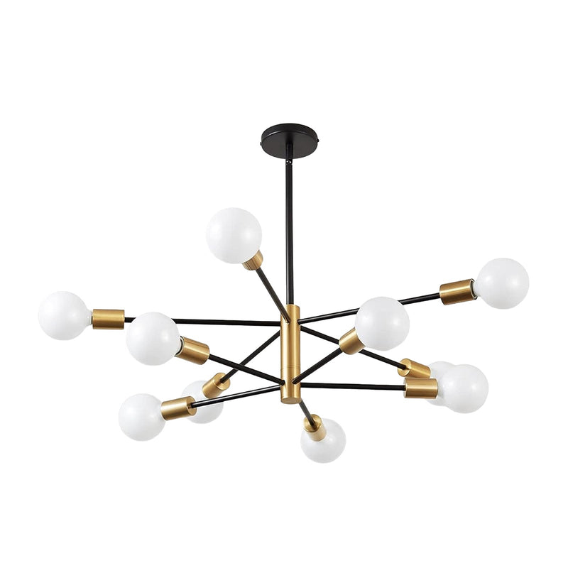 Sputnik Chandelier 12 Light Modern Pendant 3 Color Ceiling Light CL-HWGC12