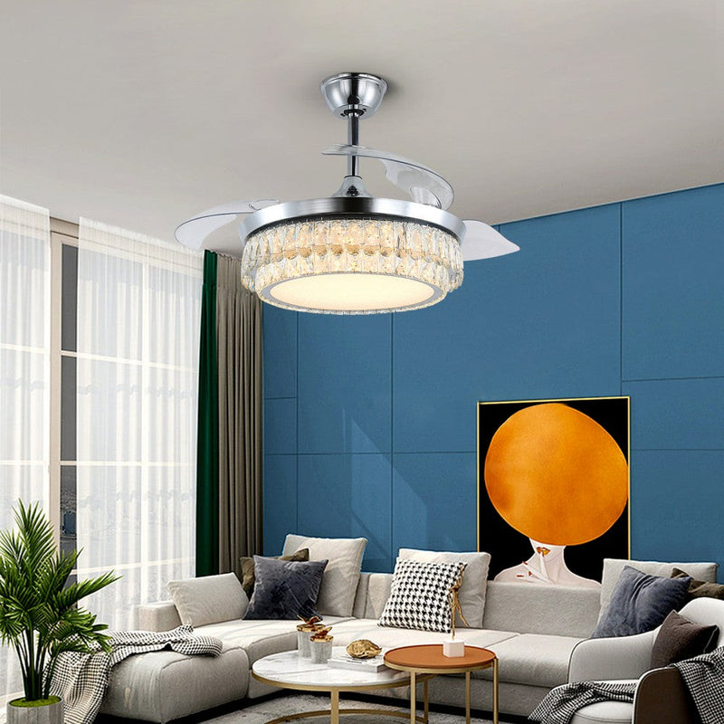 Windora Celestia 42" Crystal Chandelier DC Ceiling Fan w/ 3CCT Dimmable LED - image 11