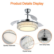 Windora Celestia 42" Crystal Chandelier DC Ceiling Fan w/ 3CCT Dimmable LED - image 6