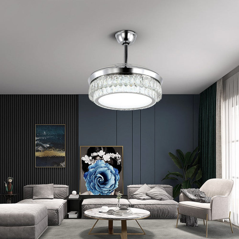 Windora Celestia 42" Crystal Chandelier DC Ceiling Fan w/ 3CCT Dimmable LED - image 14