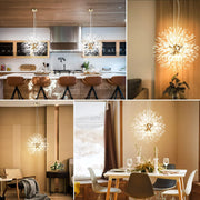 Crystal Firework Chandelier Flush Mount Dandelion Pendant Light CL-FWC