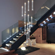 Staircase Crystal Chandelier Modern 12/18-Light Chain Light CL-CBAR