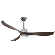 56" Ceiling Fan with Light Designer Silver&Brown ABS Blades CF-5603