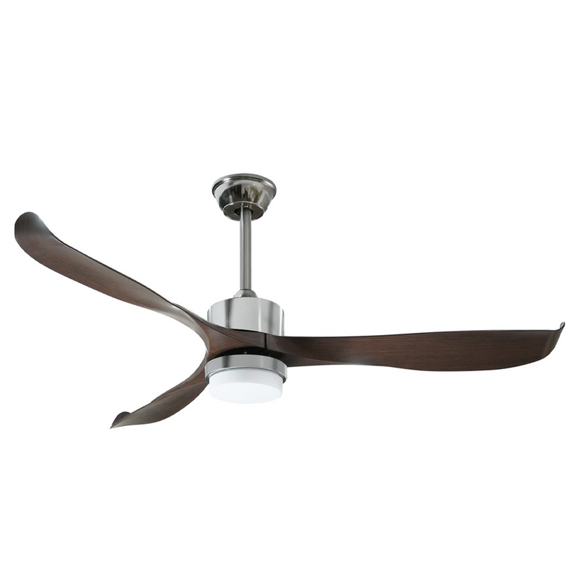 56" Ceiling Fan with Light Designer Silver&Brown ABS Blades CF-5603