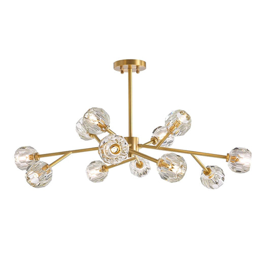 Brass Sputnik Chandelier Modern Pendant 3-Color Ceiling Light CL-12G