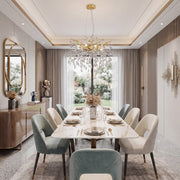 Crystal Tree Branches Chandelier 60cm Gold/Silver 8-Light Luxury Pendant CL-LCTB60