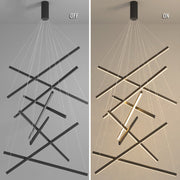 LED 9Bars Modern Chandelier Dimmable Adjustable Pendant Light CL-9BAR