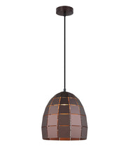 ARMIS: Retro Tiled Ellipse Shape Pendant Lights - Coffee - CLA Lighting