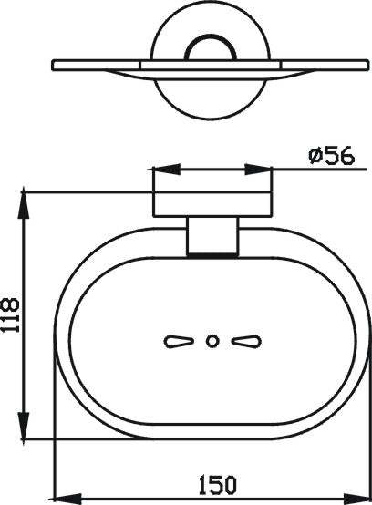 Ideal Soap Dish (Black)