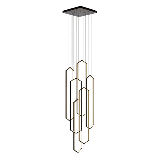 Large 6-Ring LED Chandelier Modern Dimmable Ceiling Light Foyer With Remote CL-HSL/CL-OSL
