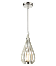 CLA Lighting BONITO: Single Lamp Taupe Wood Small TEAR DROP Ø180mm Pendant Lights - Winter Moss