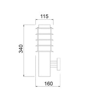 CLA Lighting BORDA wall light dimensions diagram