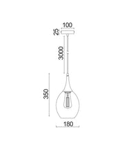 CLA Lighting BROTE pendant light dimensions diagram