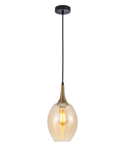 BROTE: Retro Interior Bronze Wine Glass Shape Pendant Lights - Bronze Amber - CLA Lighting