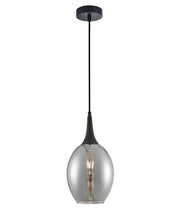 BROTE: Retro Interior Bronze Wine Glass Shape Pendant Lights - Mirror Finish Smokey Black - CLA Lighting