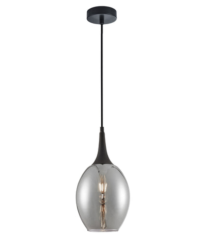 BROTE: Retro Interior Bronze Wine Glass Shape Pendant Lights - Mirror Finish Smokey Black - CLA Lighting
