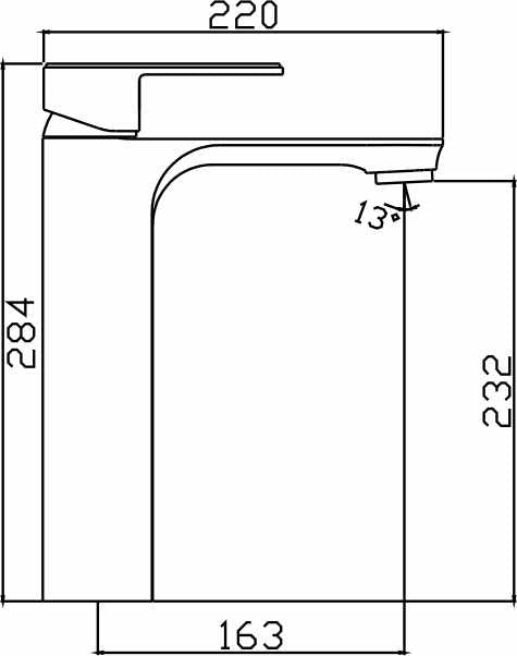 Bateau High Basin Mixer (Brushed Nickel)