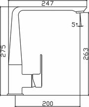 Bateau Sink Mixer (Brushed Nickel) - SI