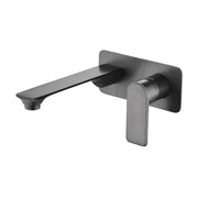 Bateau Wall Mixer With Outlet (Brushed Gun Metal)