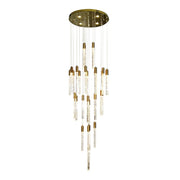 Aroha 30-Head Spiral Crystal Chandelier – Tri-Colour - image 2