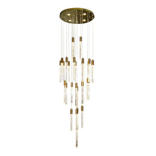 Aroha 30-Head Spiral Crystal Chandelier – Tri-Colour - image 2