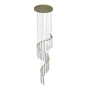 Kaia 30-Head Spiral Crystal Chandelier – Tri-Colour - image 3