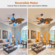 52''Large blade ceiling fan Modern fan with Remote Control CF-5205